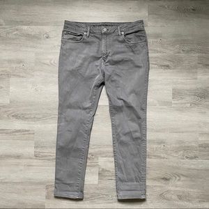 Men’s AE Gray Skinny Jeans 34x30